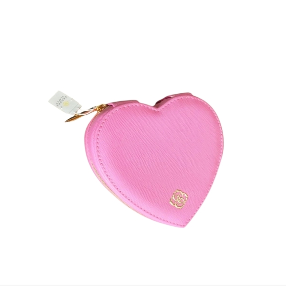 NWT Kendra Scott Heart Shaped Jewelry Case Pink - Picture 13 of 16